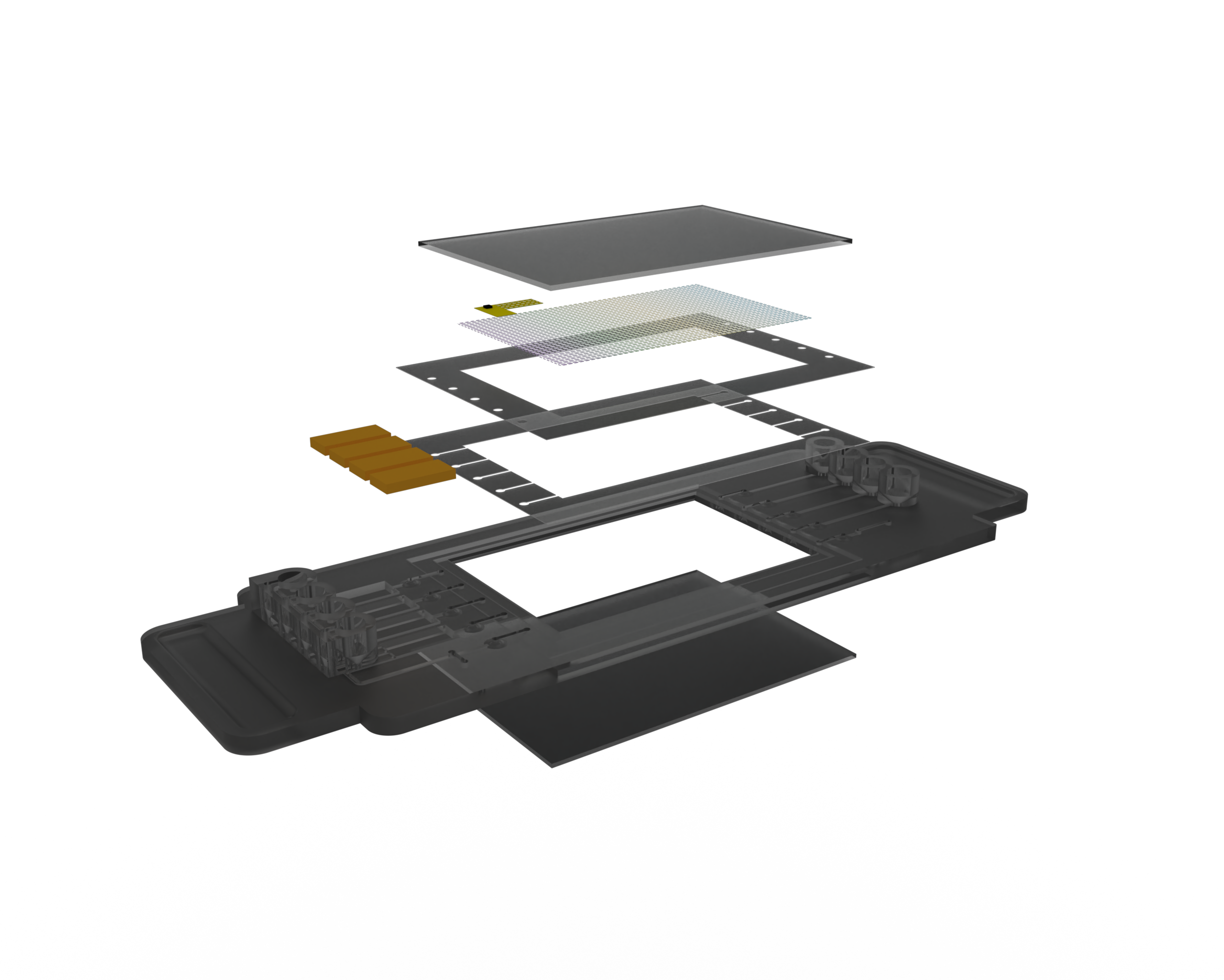 Rivulet chip cartridge exploded render